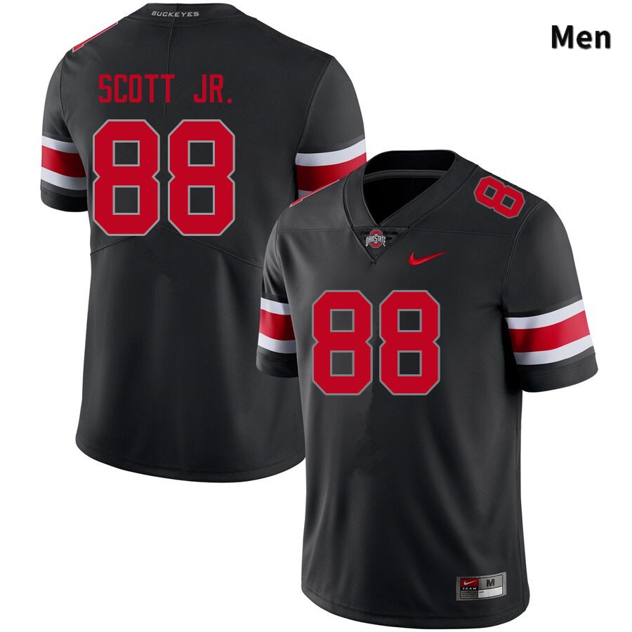 Ohio State Buckeyes Gee Scott Jr. Men's #88 Blackout Authentic Stitched College Football Jersey